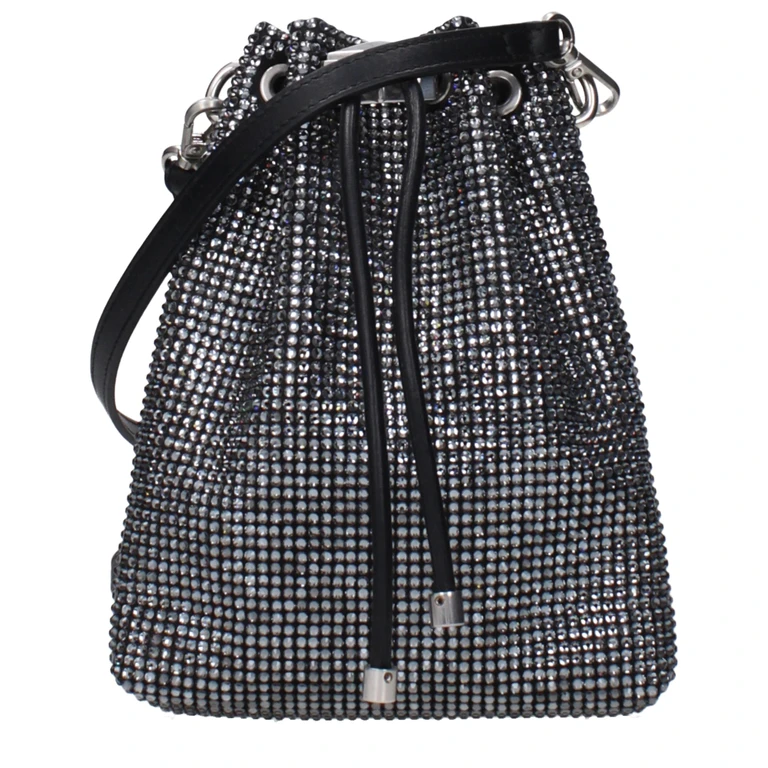 Jimmy Choo Black Satin Crossbody Bag - Women