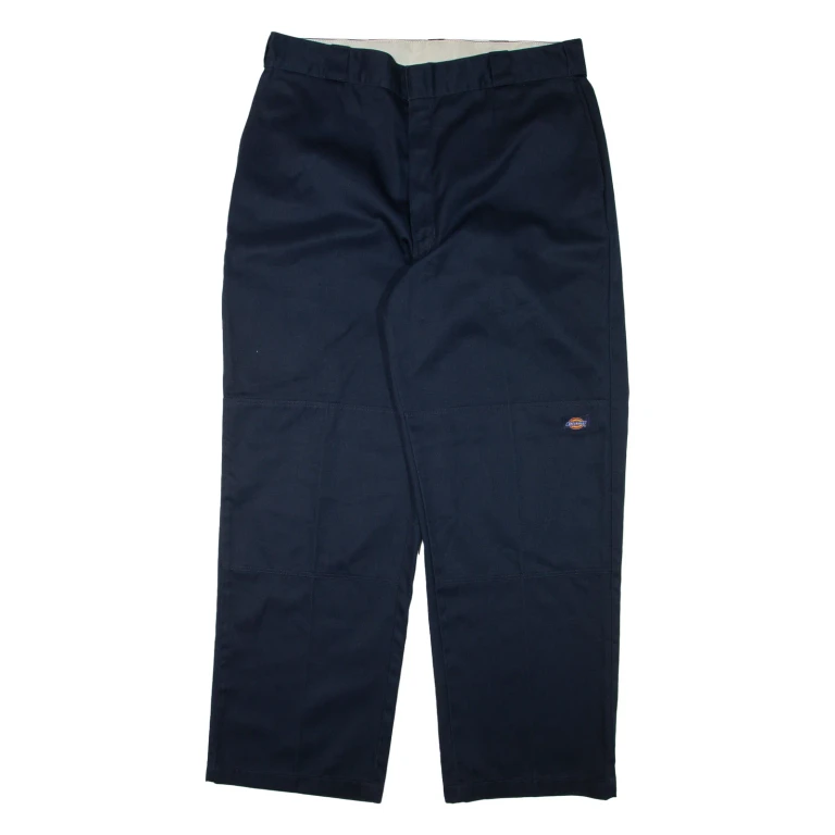 DICKIES Workwear Mens Trousers Blue Relaxed Straight W38 L32