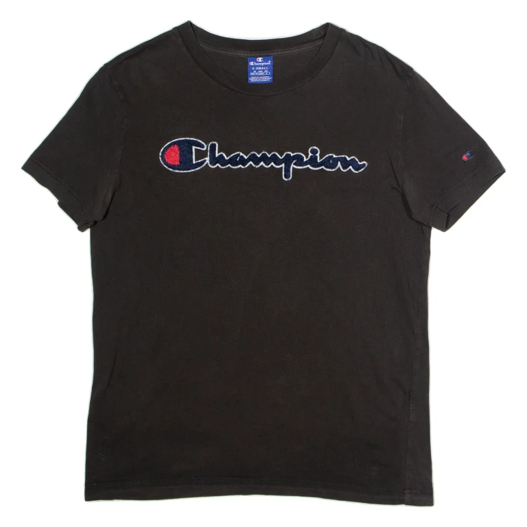 CHAMPION Mens T-Shirt Grey Crew Neck XS