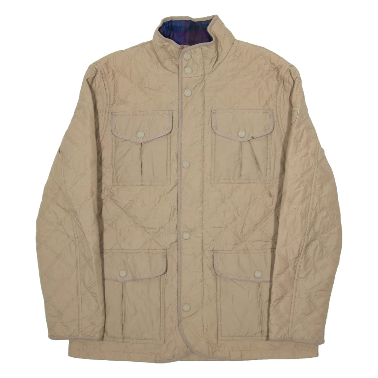 TOMMY HILFIGER Mens Quilted Coat Beige M