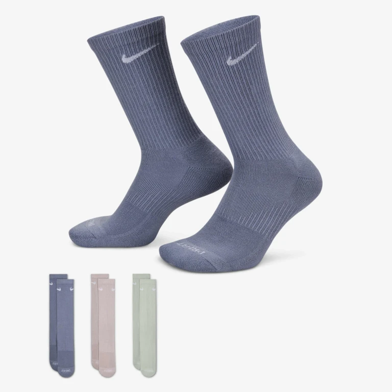 Men's Everyday Plus Cushioned Training Crew Socks 3 Pack Pack)