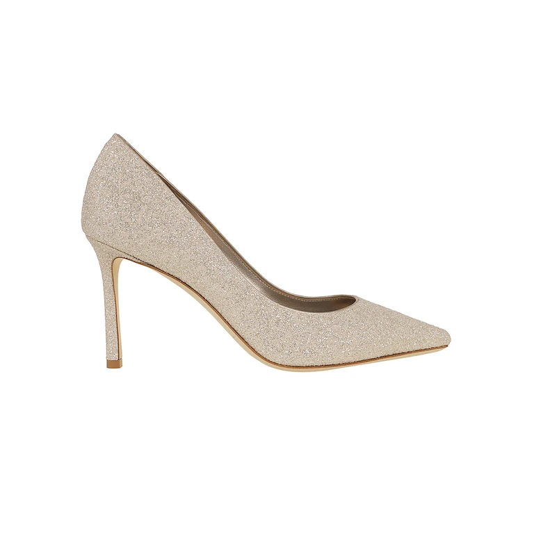 Glitter Leather Pumps with High Stiletto Heel (J000179769OO1642)