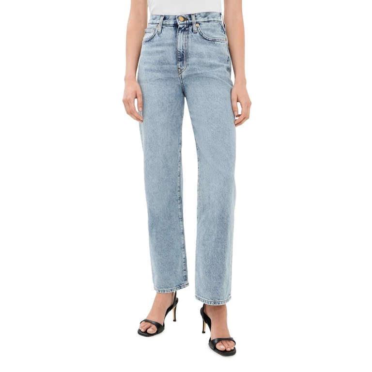 TOVE Sofie Relaxed Leg Jeans Mid Blue 25