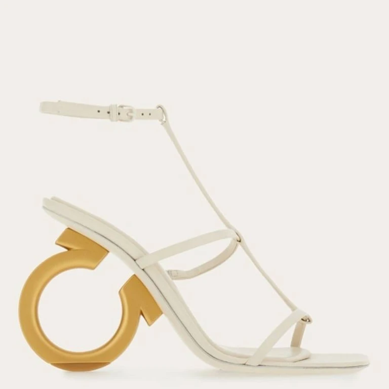 Ferragamo Elina Gancini Nappa Sandals