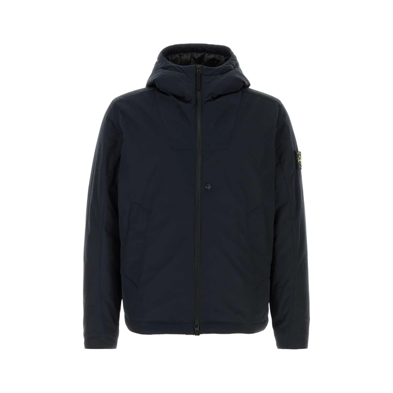 Stone Island Midnight Blue Polyester Padded Jacket Navyblue Giubbini - Men
