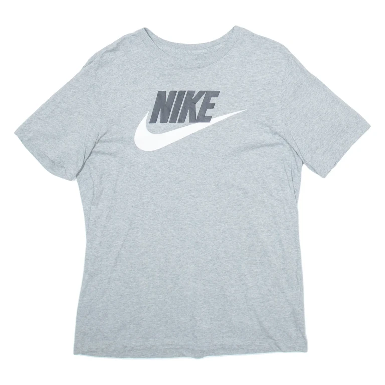 NIKE Mens T-Shirt Grey M