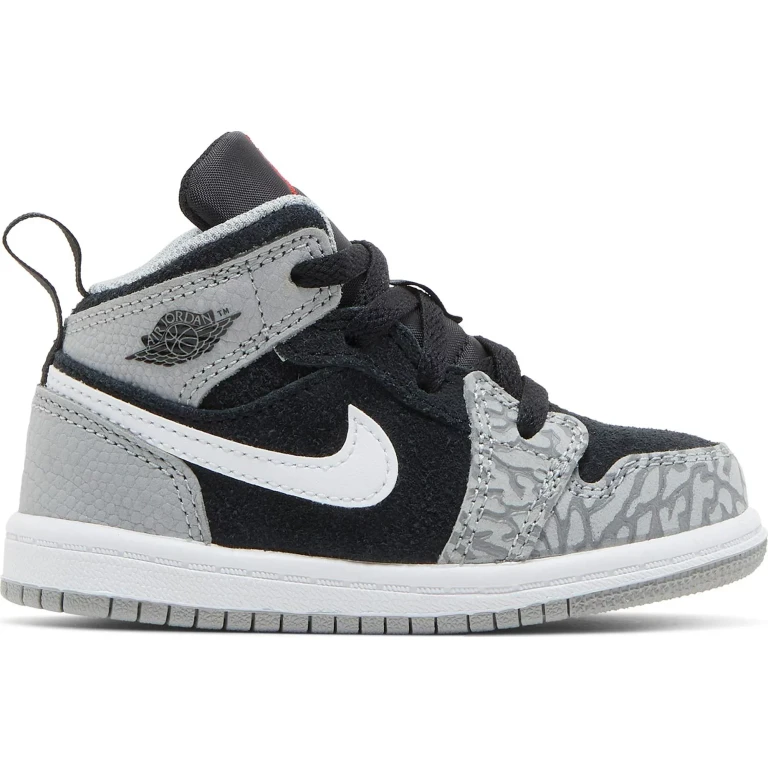 Toddlers Retro 1 Mid Se 'Elephant Print' Td Sneakers