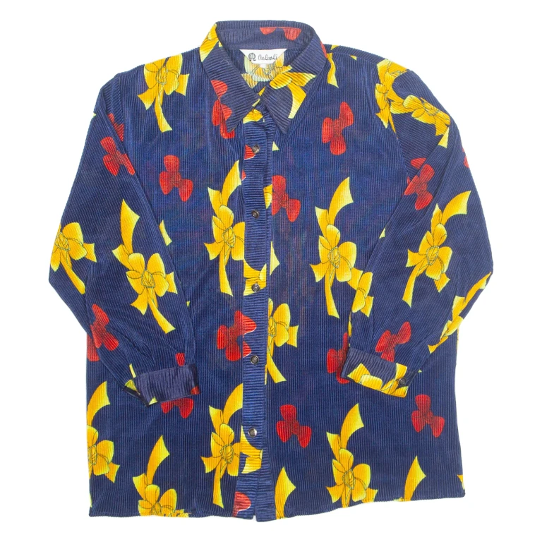 Womens Blouse Blue Long Sleeve L