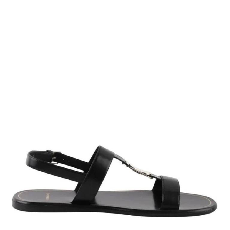 Ferragamo Vida Nappa Flat Sandals, Size 7 C