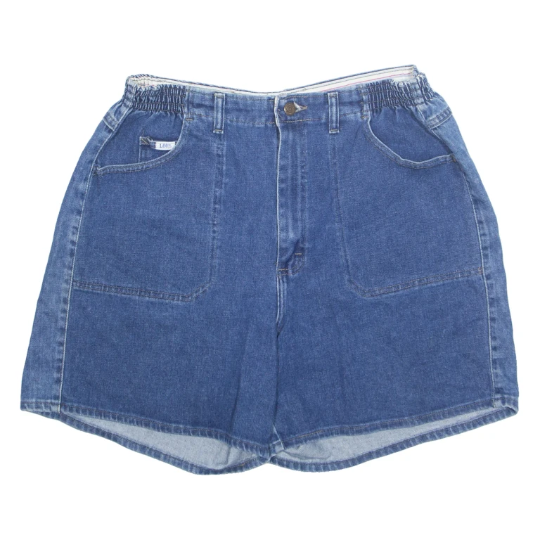 LEE Chino Style Womens Denim Shorts Blue L W32