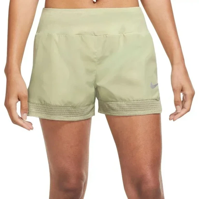 Women's Dri-Fit Running Lined Shorts Mesh Hem Shorts