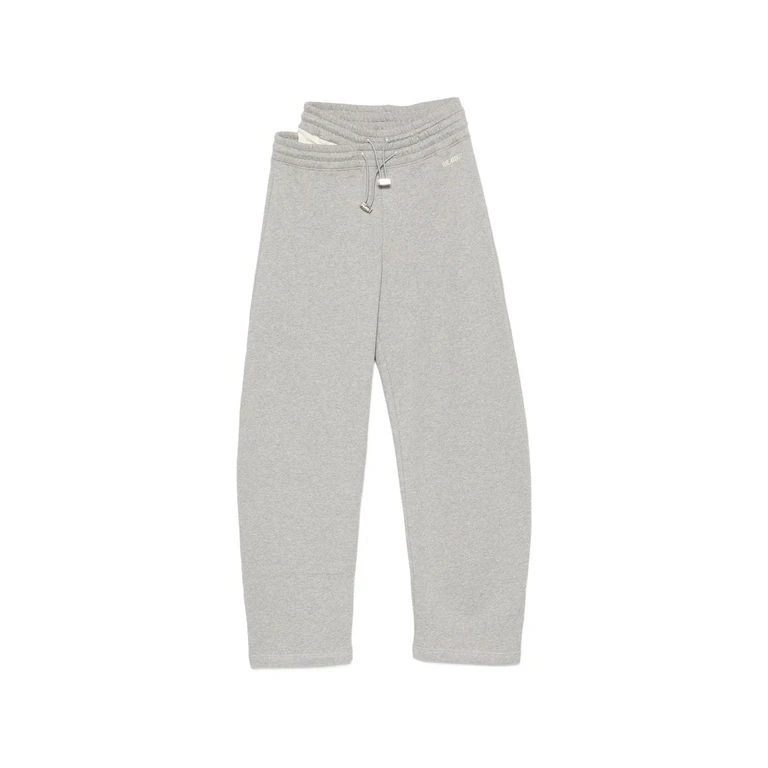 Layered-waistband Drawstring Track Pants