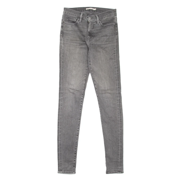 LEVI'S 310 Shaping Womens Jeans Grey Slim Skinny Stone Wash W27 L32