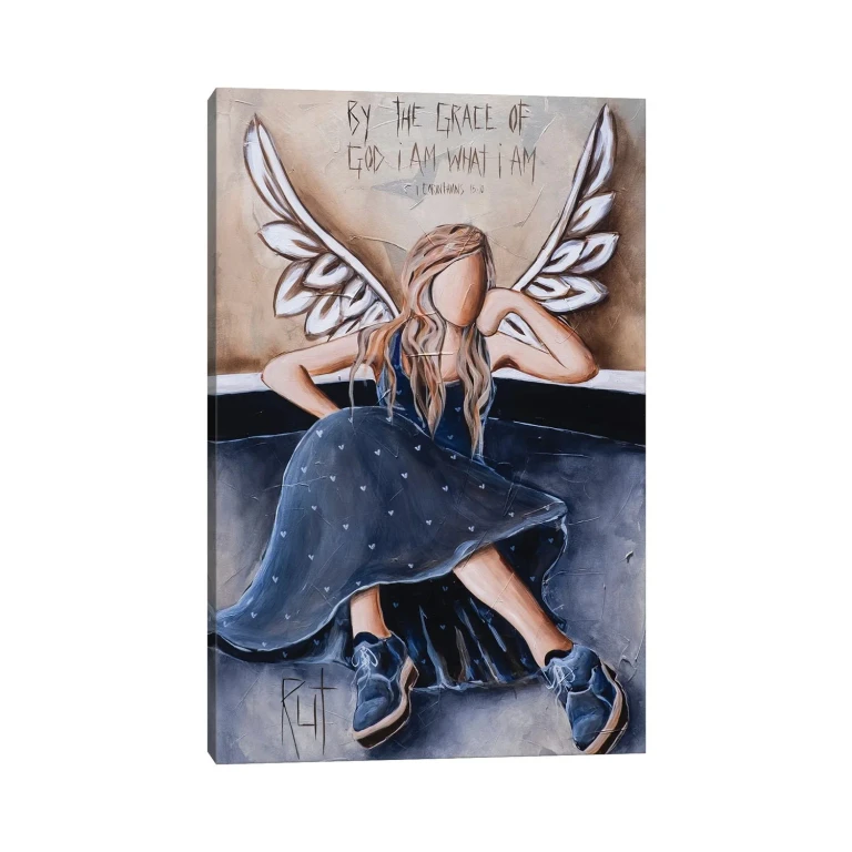 By The Grace Of God by Ruth's Angels - Canvas Gallery Wrap