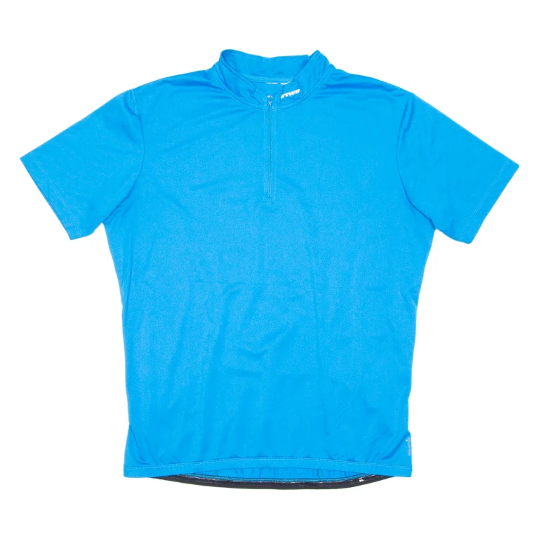 Cycling Mens Jersey Blue 1/4 Zip 2XL