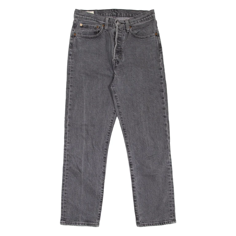 LEVI'S 501 BIG E Jeans Womens Grey Regular Straight W26 L26