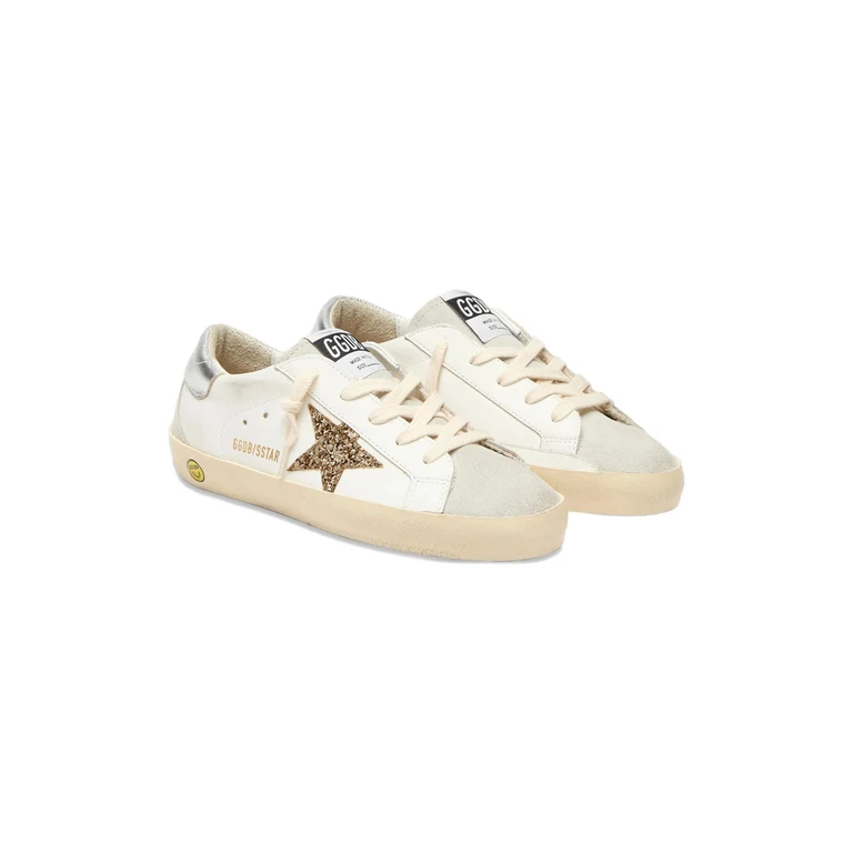 Glitter Star Leather Sneakers