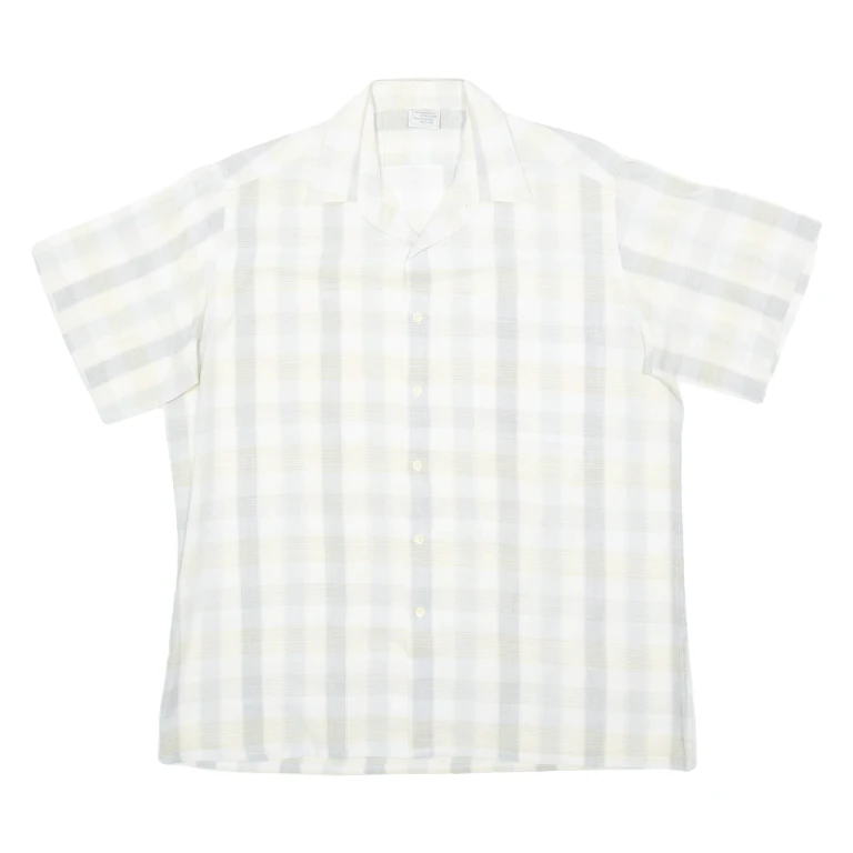 Mens Shirt Grey Check L