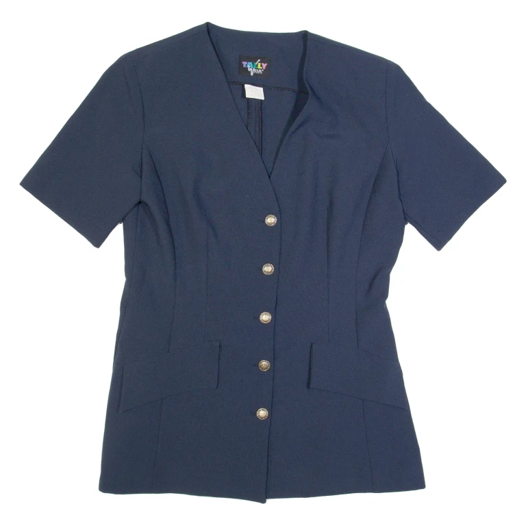 TALLY WEIJL Womens Blouse Blue 90s M