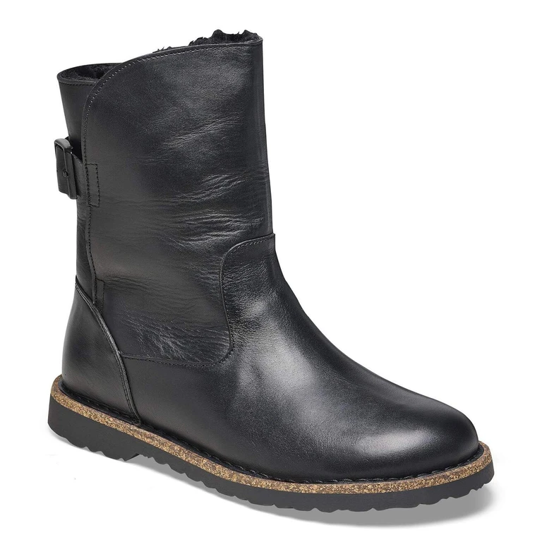 Unisex Uppsala Shearling Natural Leather Black