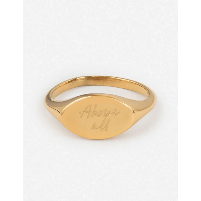 Above All Oval Signet Ring