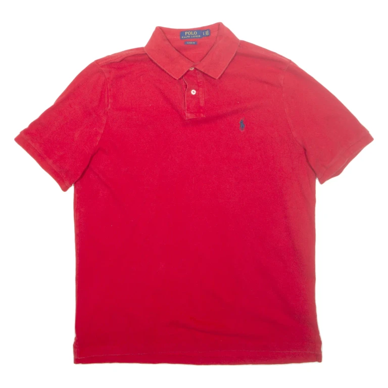 POLO RALPH LAUREN Mens Polo Shirt Red L