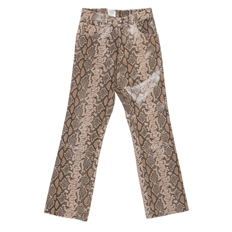 "1968" Snakeskin Print Trousers