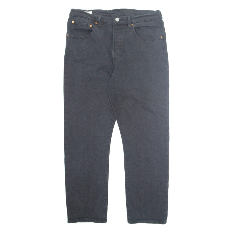 LEVI'S 501 BIG E Jeans Mens Black Regular Straight W30 L26