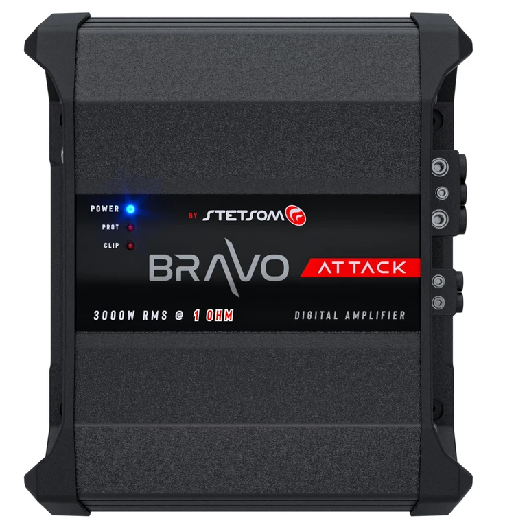 Bravo Attack 3000 1 Ohm Mono Car Amplifier