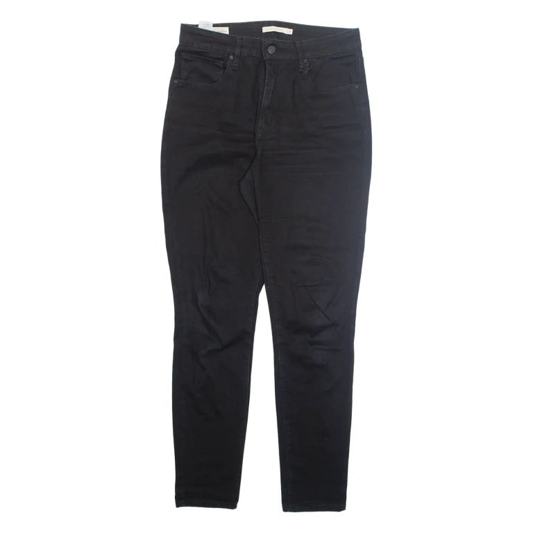 LEVI'S Womens Jeans Black Regular Skinny W31 L29