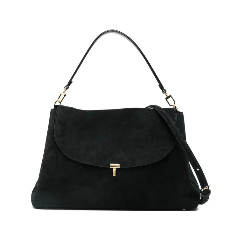 TOTEME "T-Lock Suede" Satchel Bag