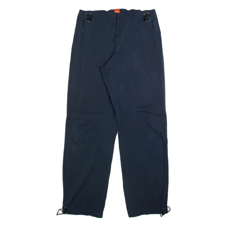 BOSS Mens Trousers Blue Relaxed Straight W31 L32