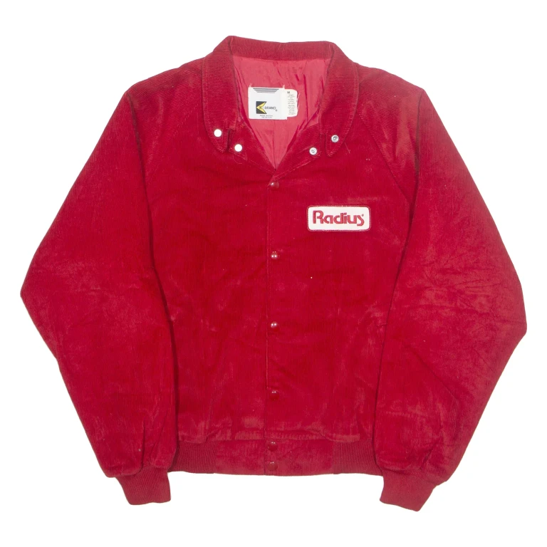 K-BRAND Mens Varsity Jacket Red M