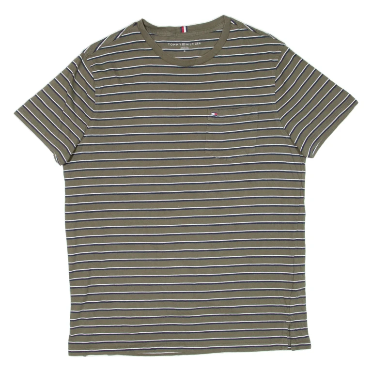 TOMMY HILFIGER Womens T-Shirt Green M