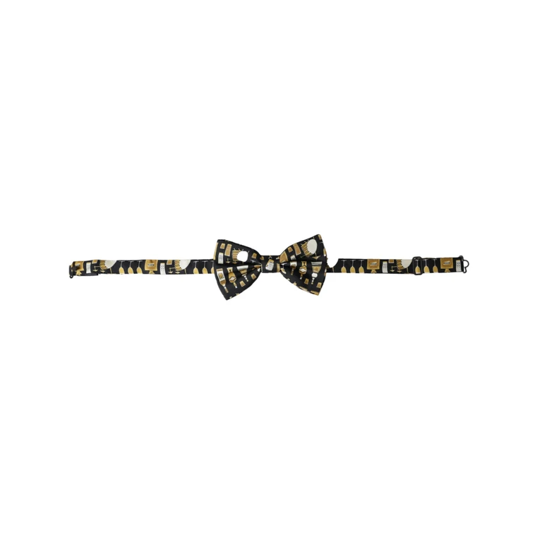 Dolce & Gabbana Black Silk Cocktail Adjustable Neck Men Bow Tie - Men
