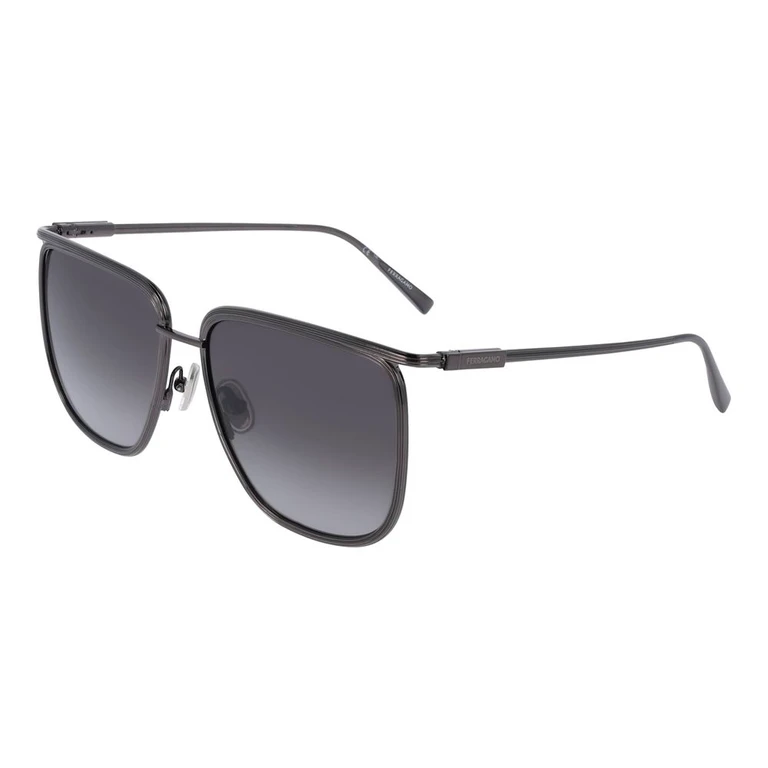 Ferragamo Gray Metal Sunglasses - Women