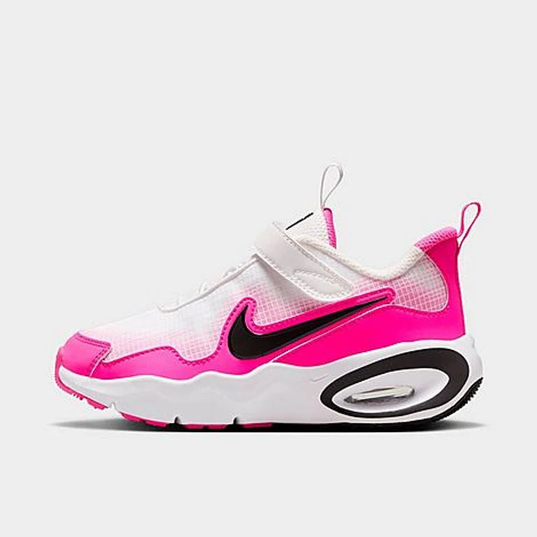 Nike Little Kids Air Max Nova Casual Shoes in White/Laser Fuchsia/Black Size: 1.0