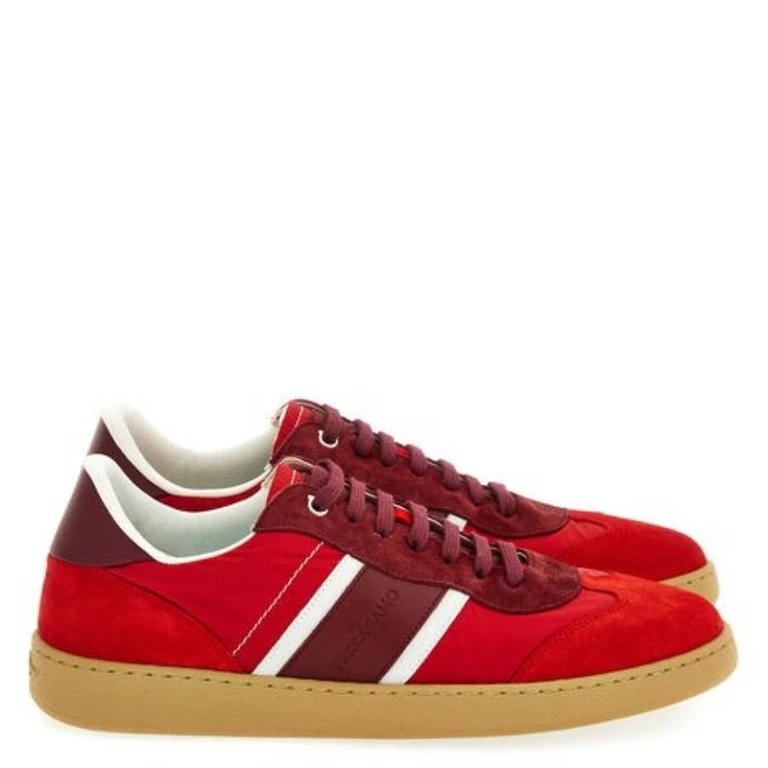 Ferragamo Signature Low-Top Sneakers, Size 9