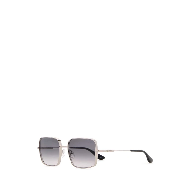 Alexander McQueen Silver Metal Sunglasses Metallo Occhiali Da Sole - Women