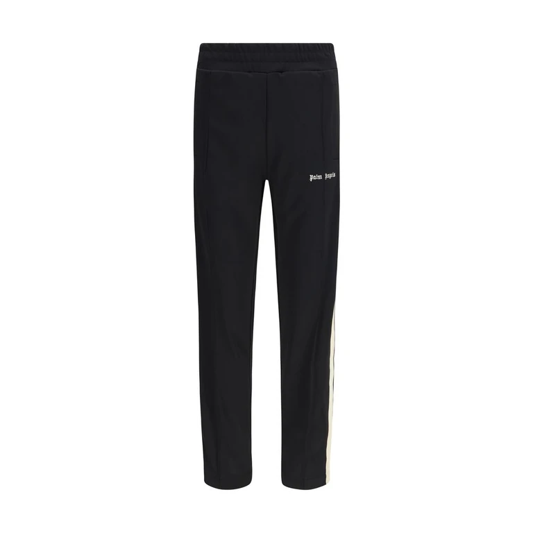 Black Polyester Athletic Pants - Men
