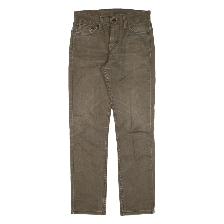 LEVI'S 511 Jeans Mens Green Slim Straight W28 L30