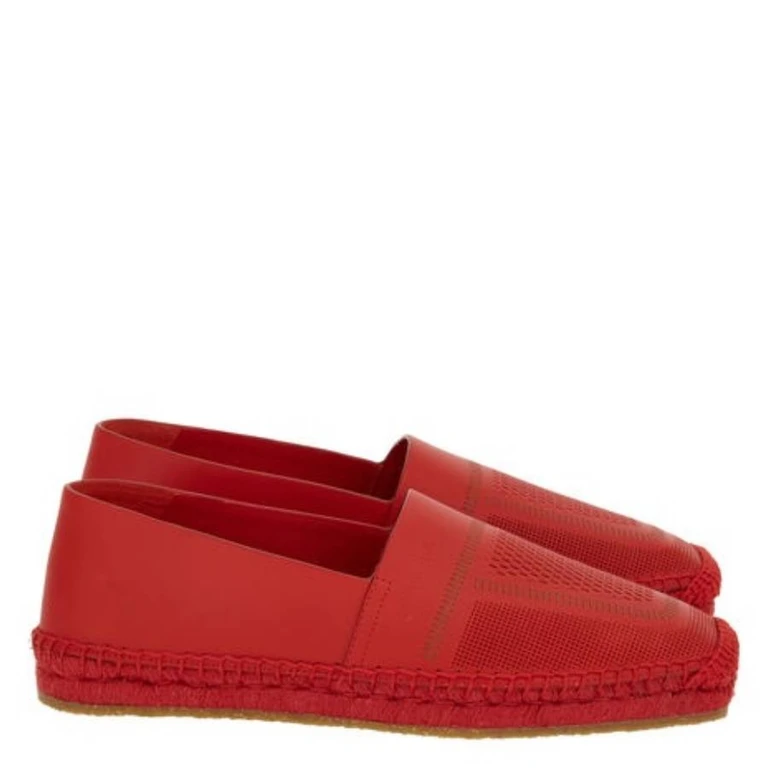 Seda Leather Espadrilles, Size 7 C (01G216 763870)