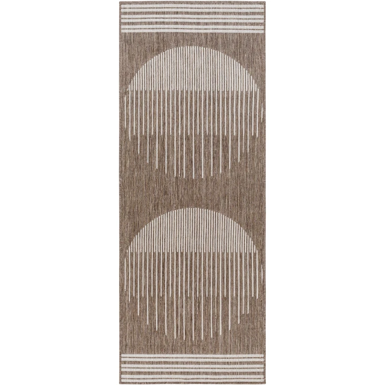 Aviya Brown Outdoor Area Rug - Clearance