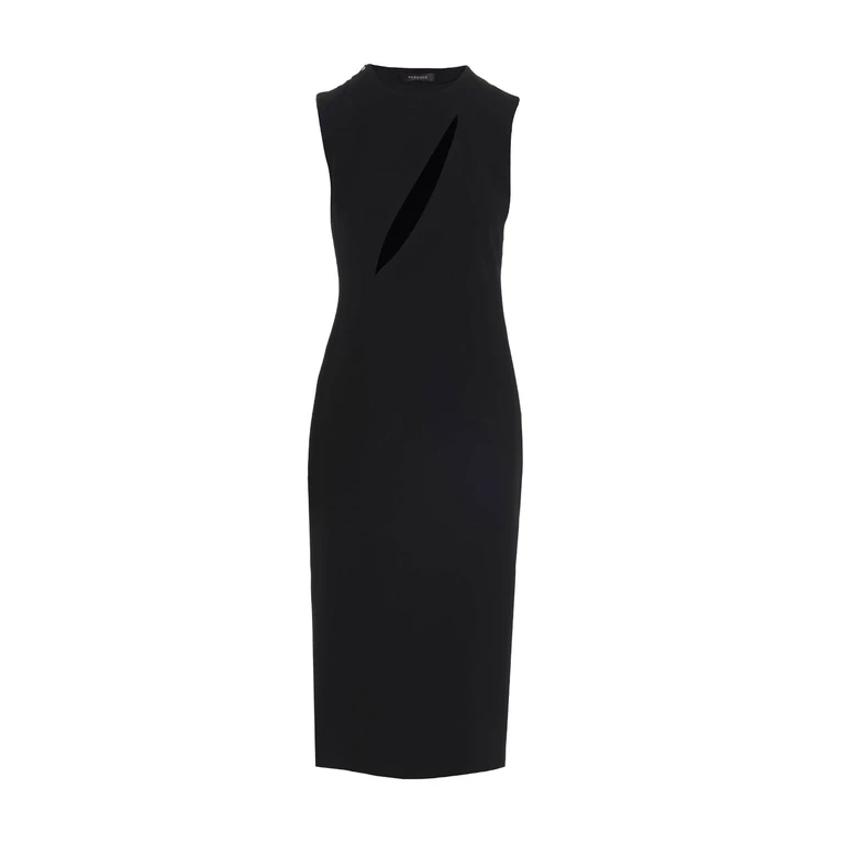 Black Acetate Midi Dress - Women