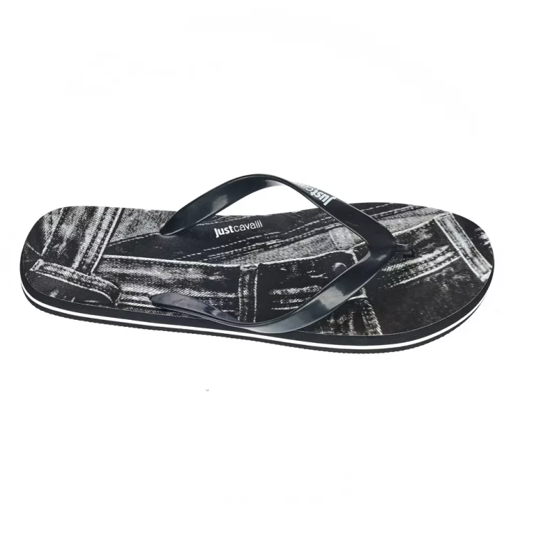 Just Cavalli Black Eva Mens Sandal - Men