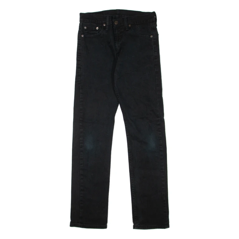 LEVI'S 513 Jeans Mens Black Slim Straight W29 L32