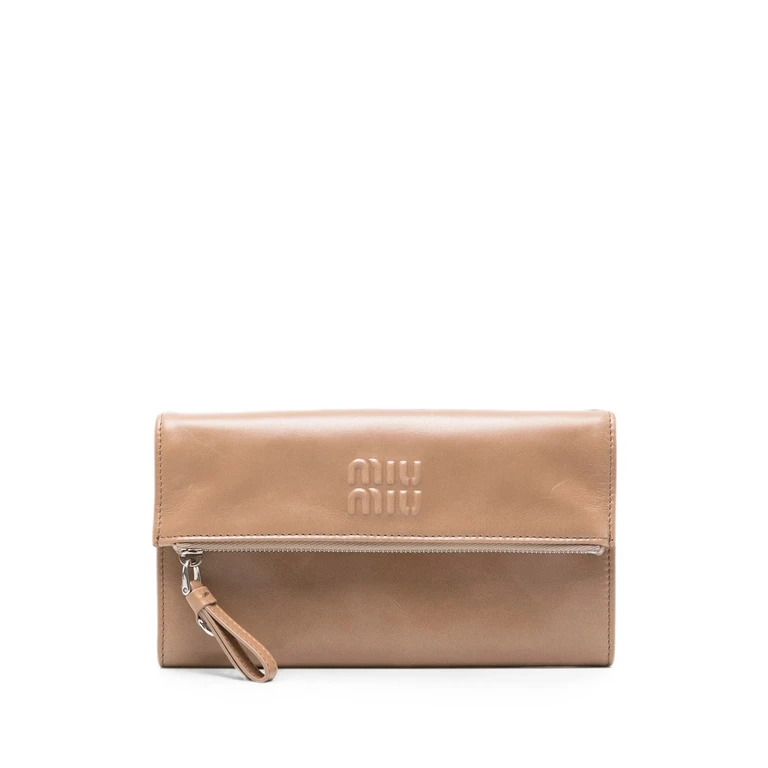 Logo-embossed Leather Cross Body Bag
