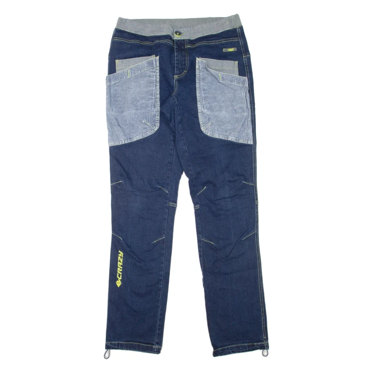 CRAZY Womens Jeans Blue Regular Straight W32 L34