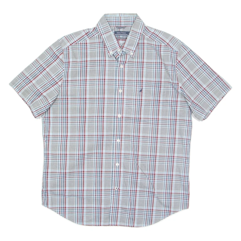 NAUTICA Mens Shirt Blue Check L