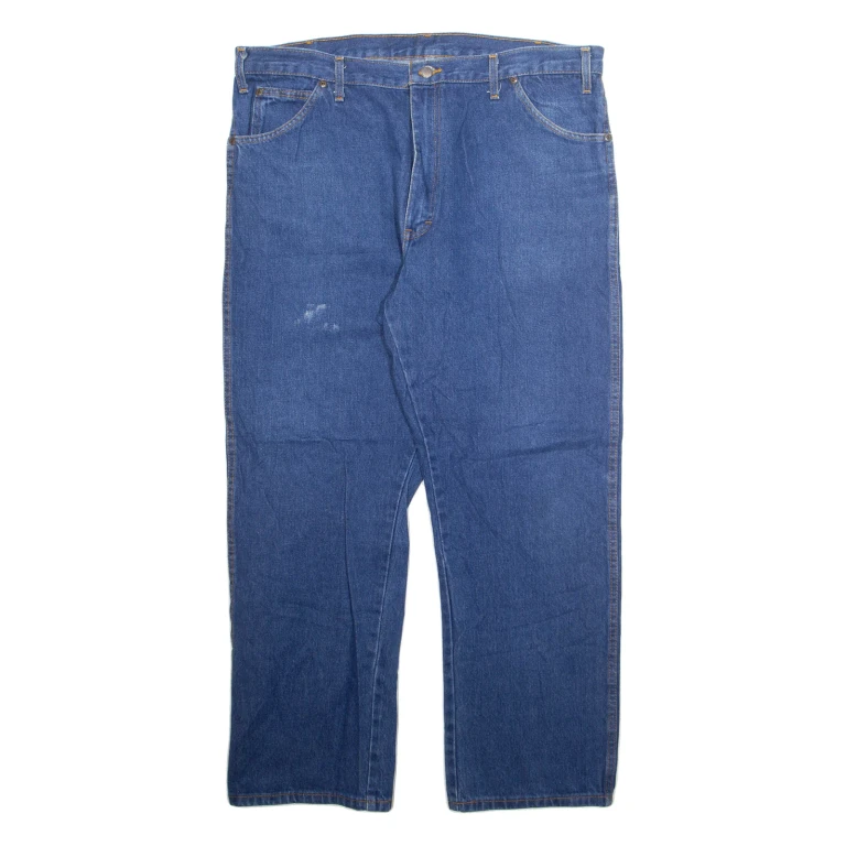DICKIES Mens Jeans Blue Regular Straight W40 L30
